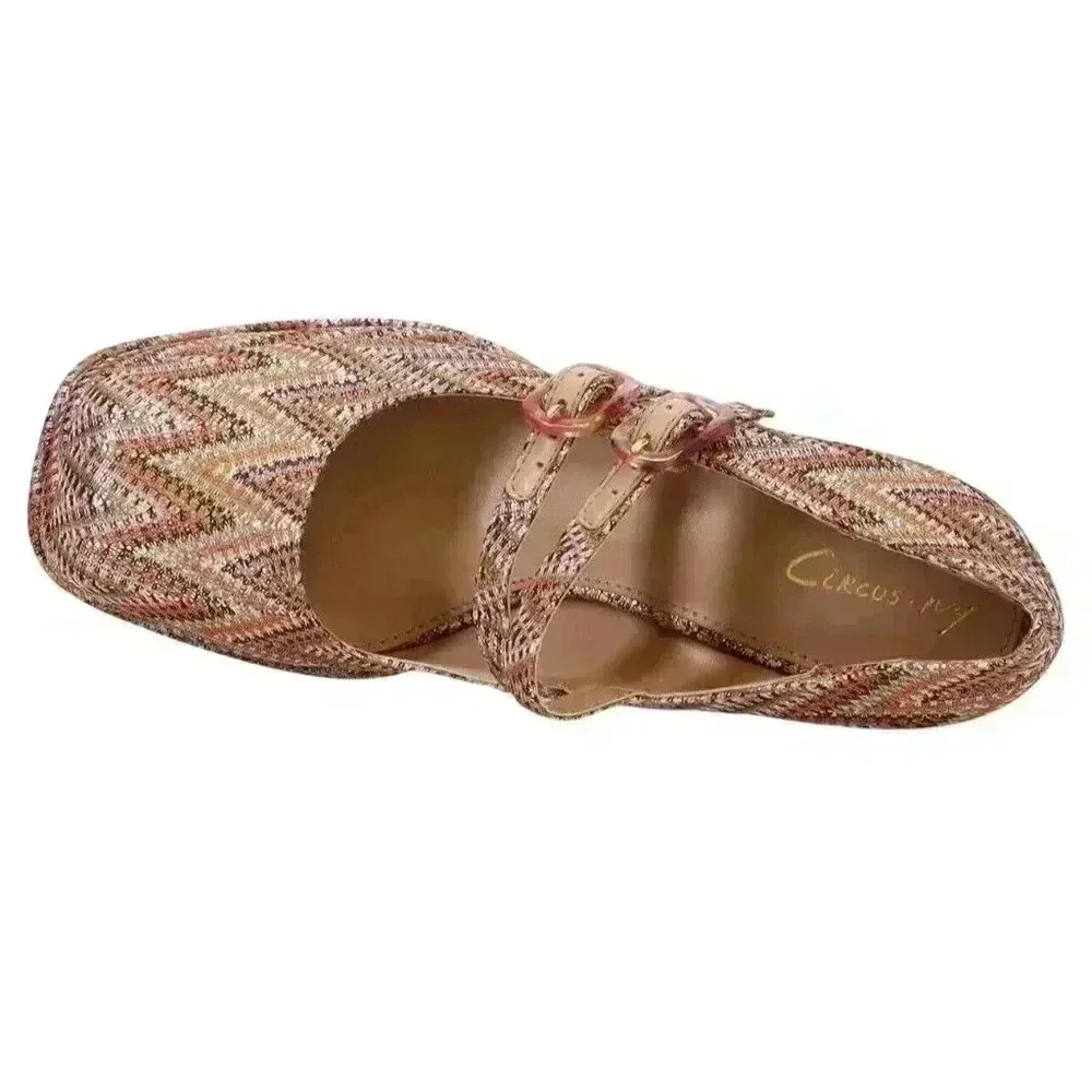 Circus NY by Sam Edelman Women's Pepper Platform   Amber Multi Size US 6.5 , 7